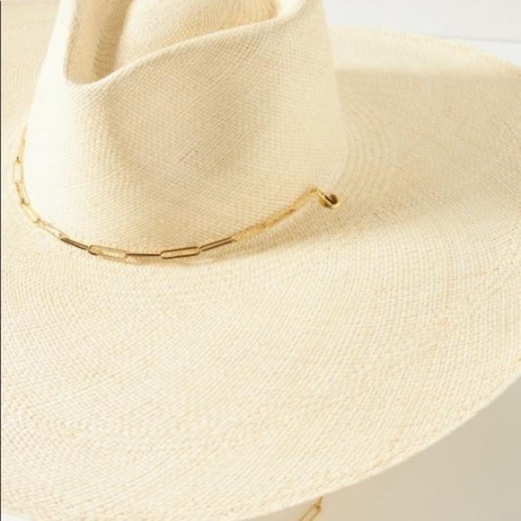 Anthropologie Cream Wide-Brim Hat main image 4